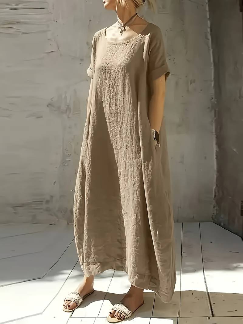 Anuradhi - Abito lungo Casual Con Maniche Ampie