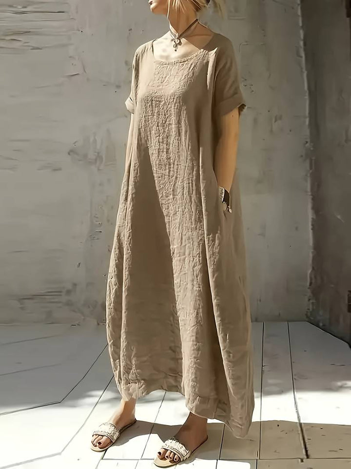 Anuradhi - Abito lungo Casual Con Maniche Ampie