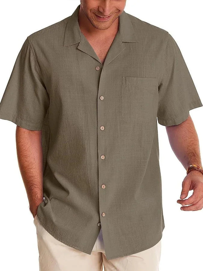 Huib - Camicia Casual Con Risvolto