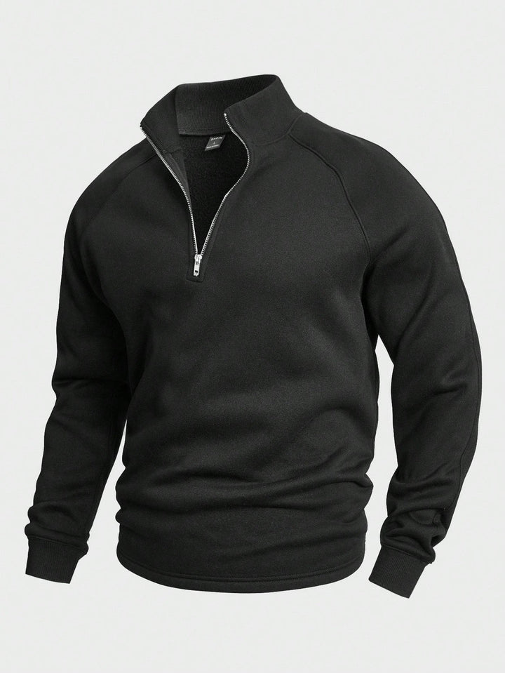 Kaucher - Felpa Classica Con zip a Un Quarto
