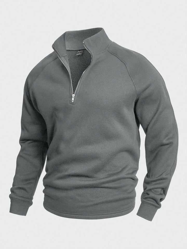 Kaucher - Felpa Classica Con zip a Un Quarto