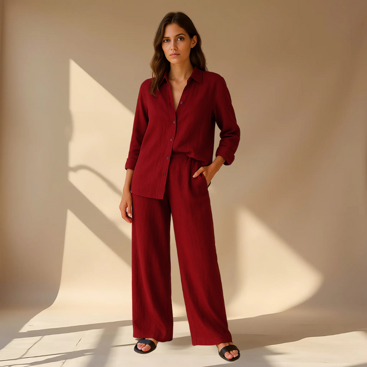 Ashleigh - Set Composto Da Camicia E Pantaloni