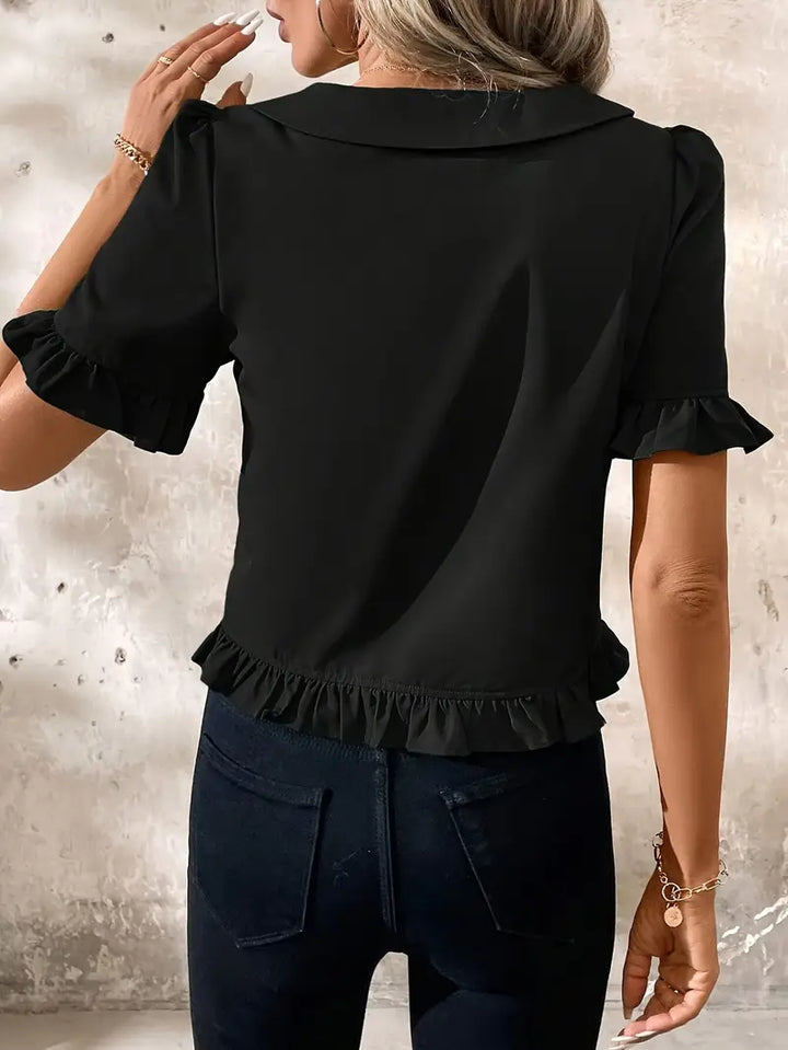 Foteini - Camicetta Elegante A Maniche Corte