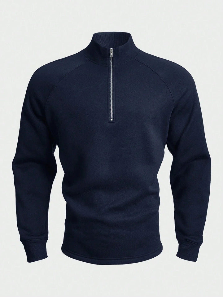 Kaucher - Felpa Classica Con zip a Un Quarto