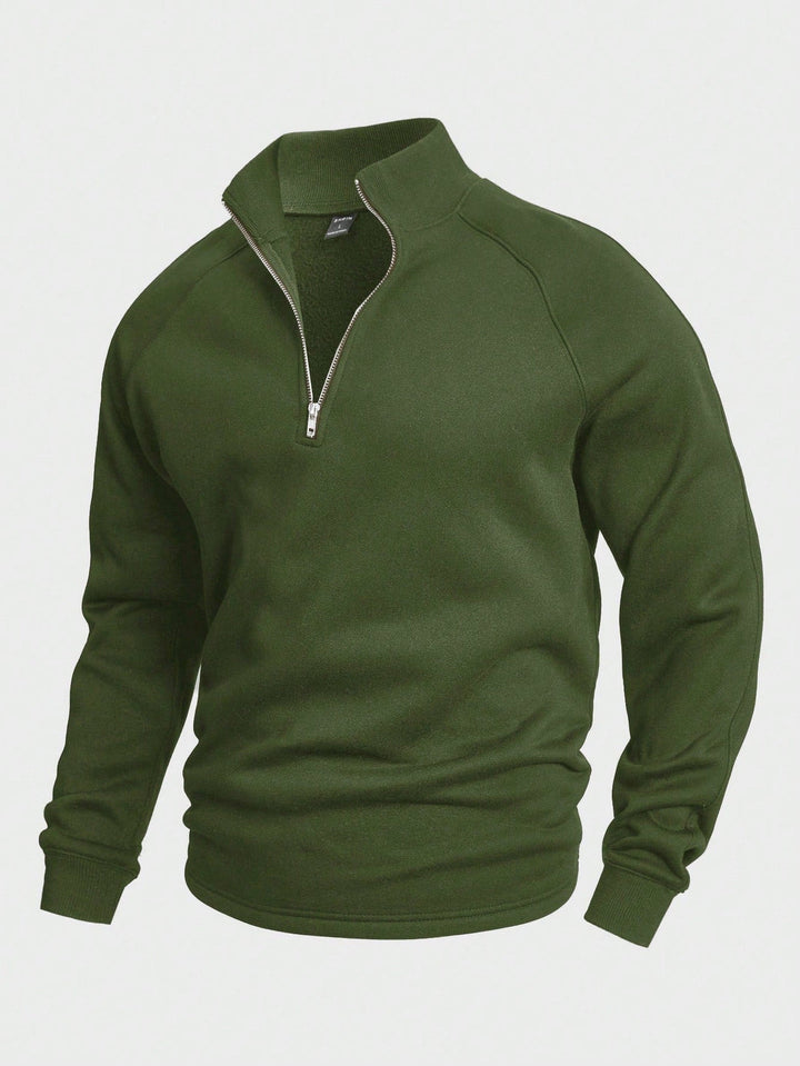 Kaucher - Felpa Classica Con zip a Un Quarto