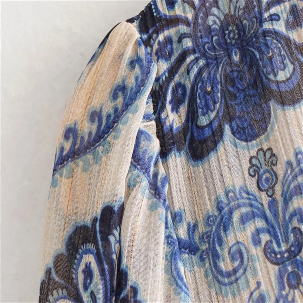 Willa - Abito Vintage a Maniche Lunghe