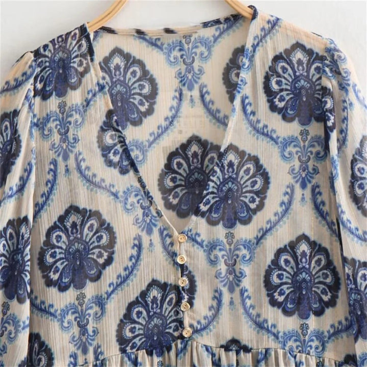 Willa - Abito Vintage a Maniche Lunghe