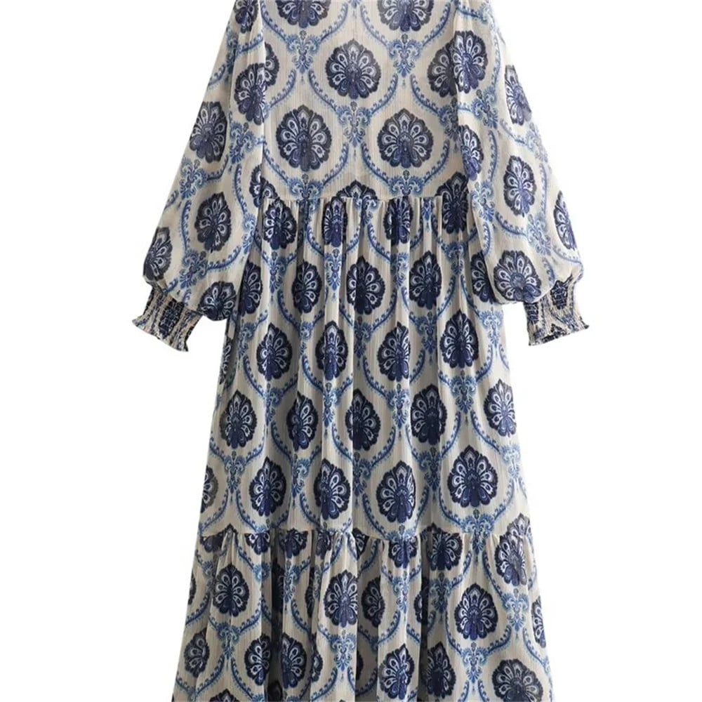 Willa - Abito Vintage a Maniche Lunghe