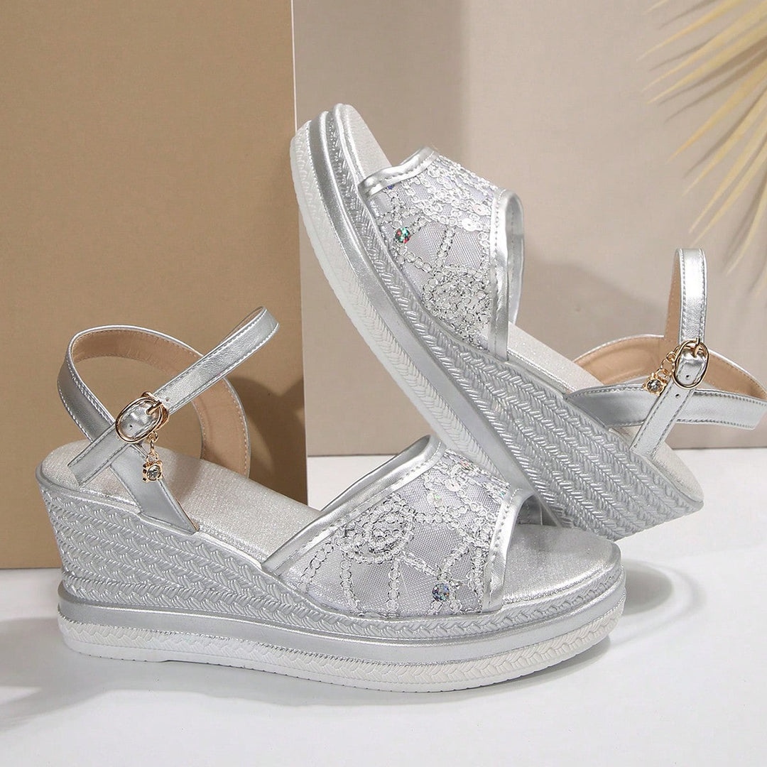 Cara - Sandali Con Zeppa Normale E Spessa