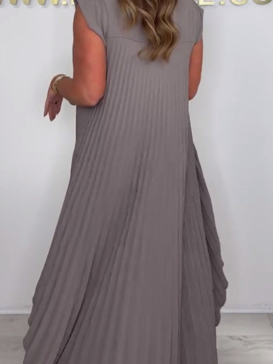 Blithe – Top Midi Plissettato e Pantaloni a Gamba Larga