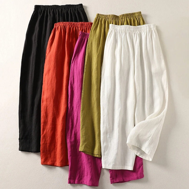 Ljupka - Pantaloni Morbidi In Cotone e Lino