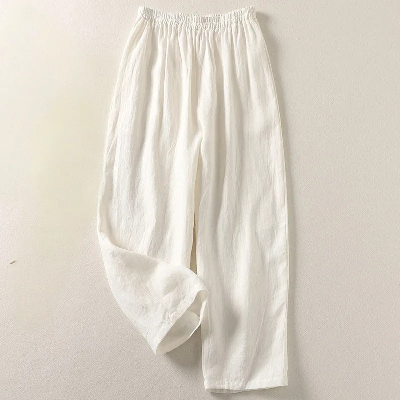 Ljupka - Pantaloni Morbidi In Cotone e Lino