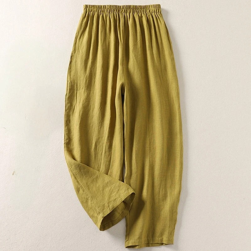 Ljupka - Pantaloni Morbidi In Cotone e Lino