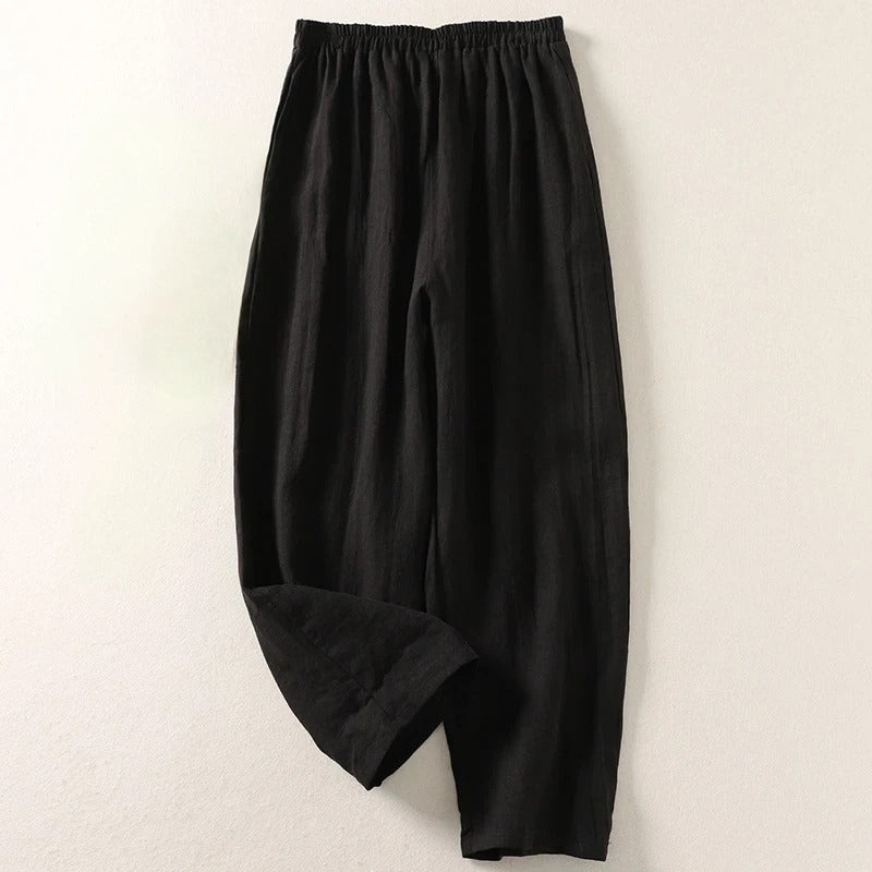 Ljupka - Pantaloni Morbidi In Cotone e Lino