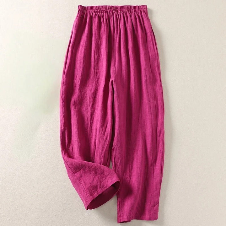 Ljupka - Pantaloni Morbidi In Cotone e Lino