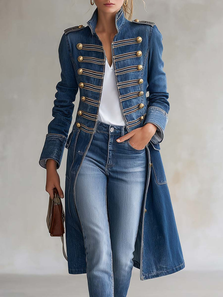 Latia - Cappotto a Maniche Lunghe Con Collo Alto