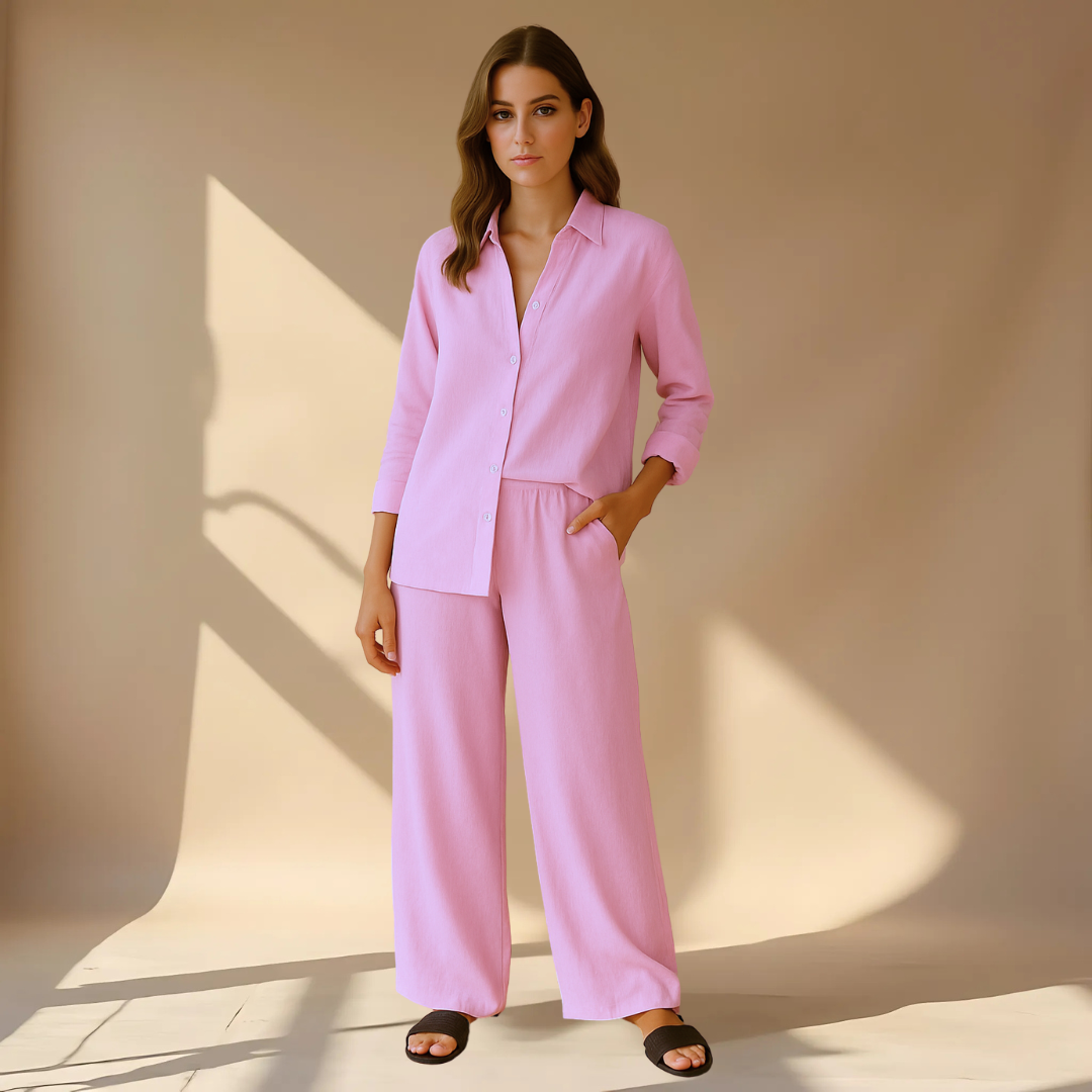 Ashleigh - Set Composto Da Camicia E Pantaloni