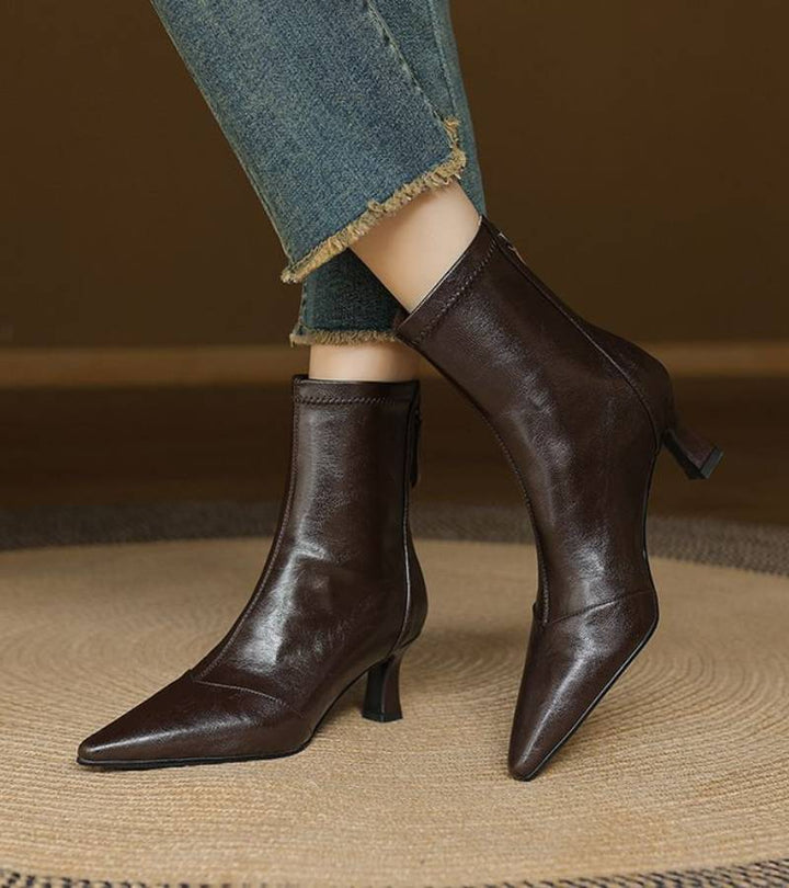 Lielah - Stivaletto in Pelle Con Cerniera