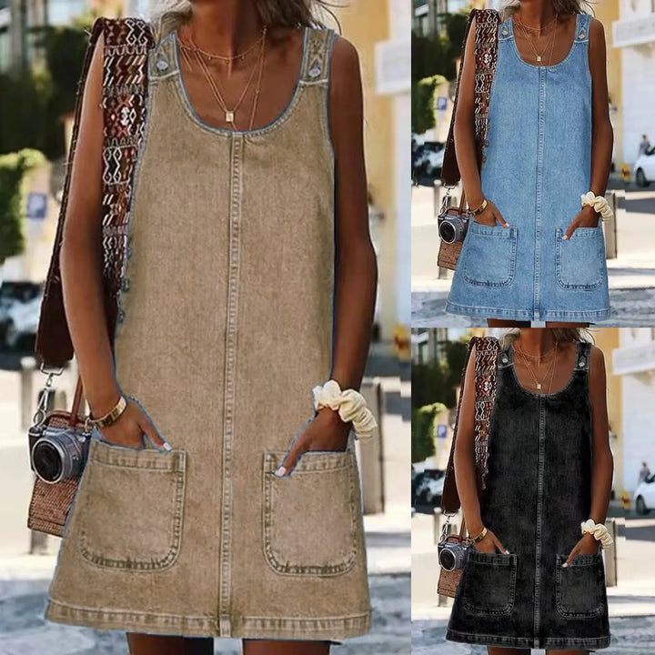 Otylia - Mini Abito Comodo con Spalle Larghe