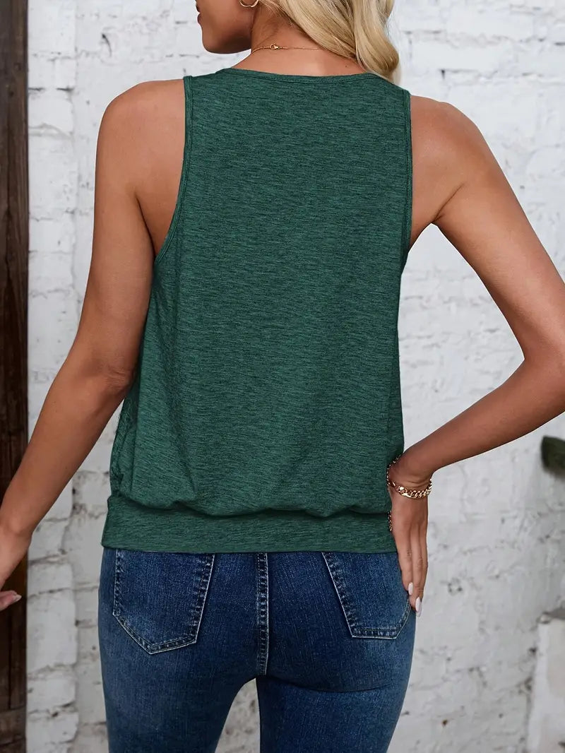 Afroditi - Canotta Casuale Con Scollo A V