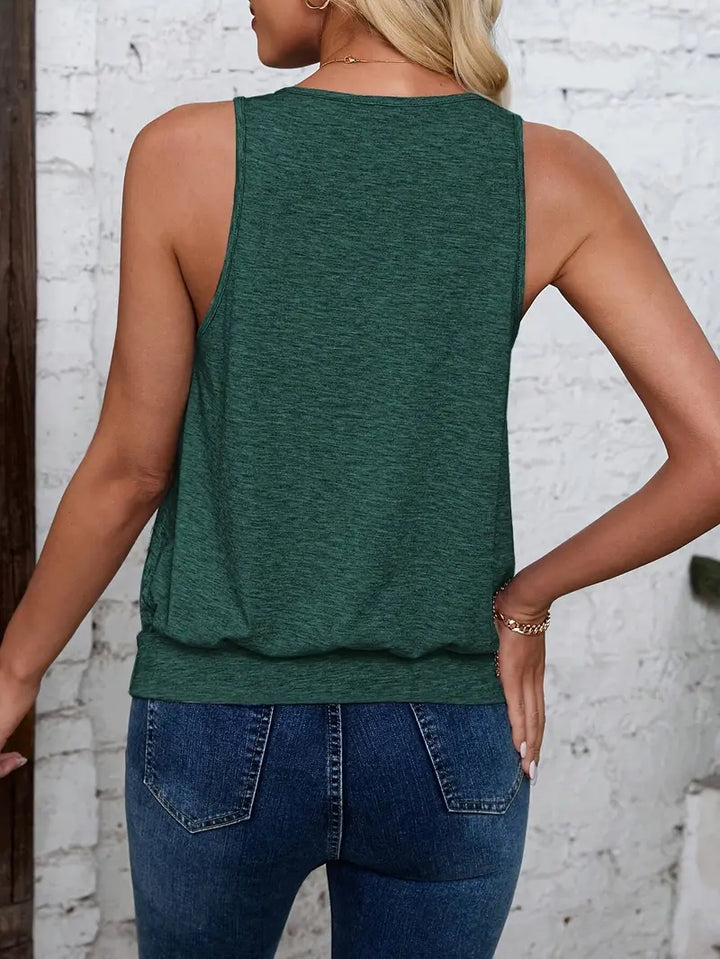 Afroditi - Canotta Casuale Con Scollo A V