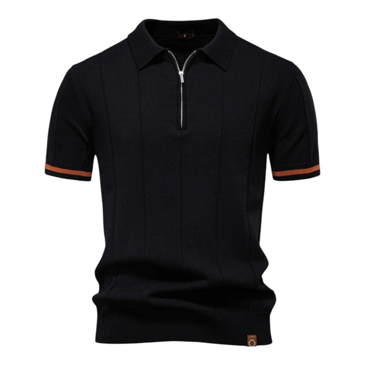Johncena - Polo Casuale Sportiva Con Zip