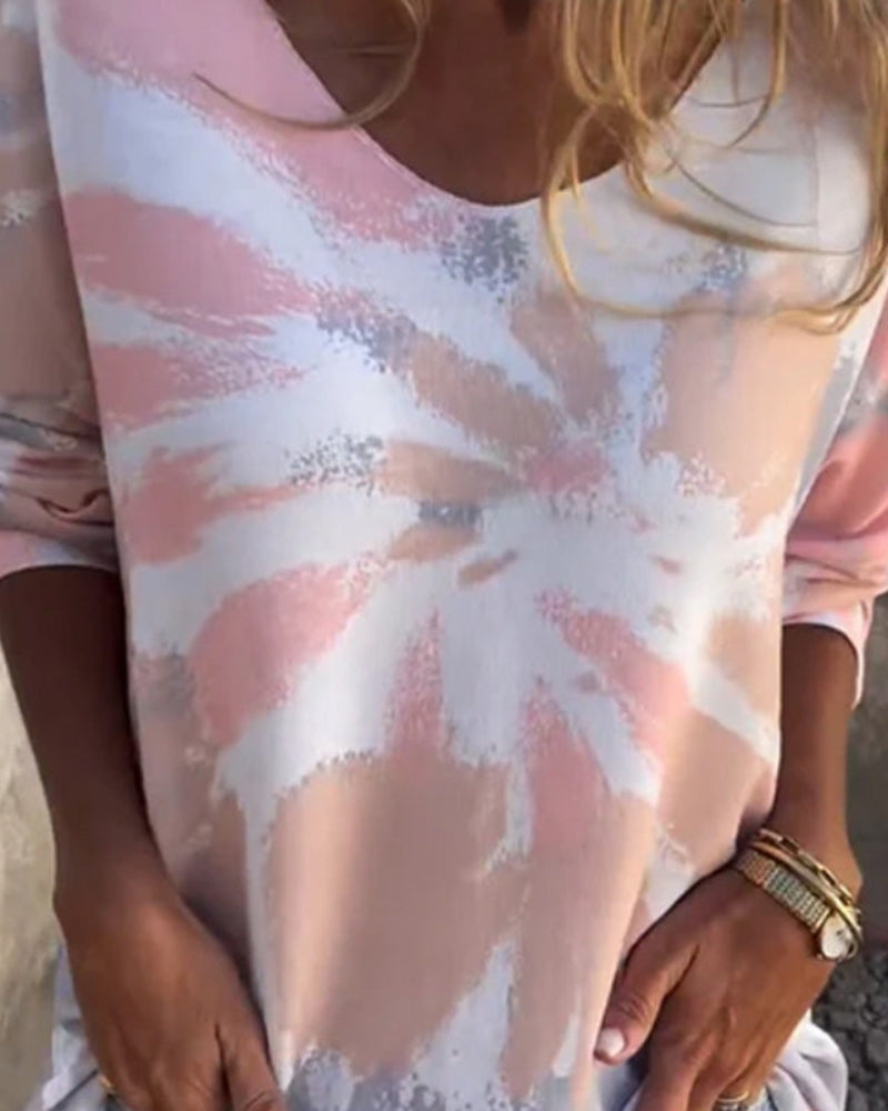 Kriselle - Top Casual con Scollo Rotondo