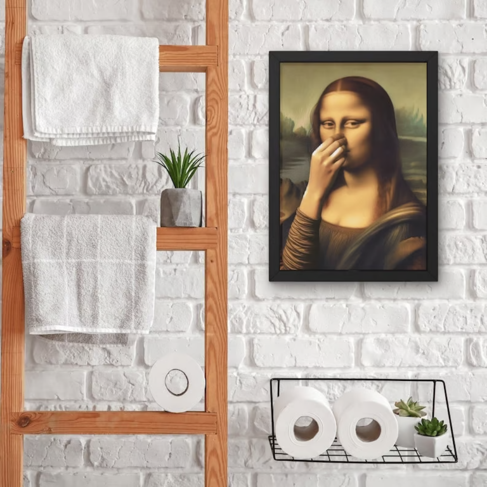 WinkArt - Poster Umoristico Mona Lisa con un Occhiolino