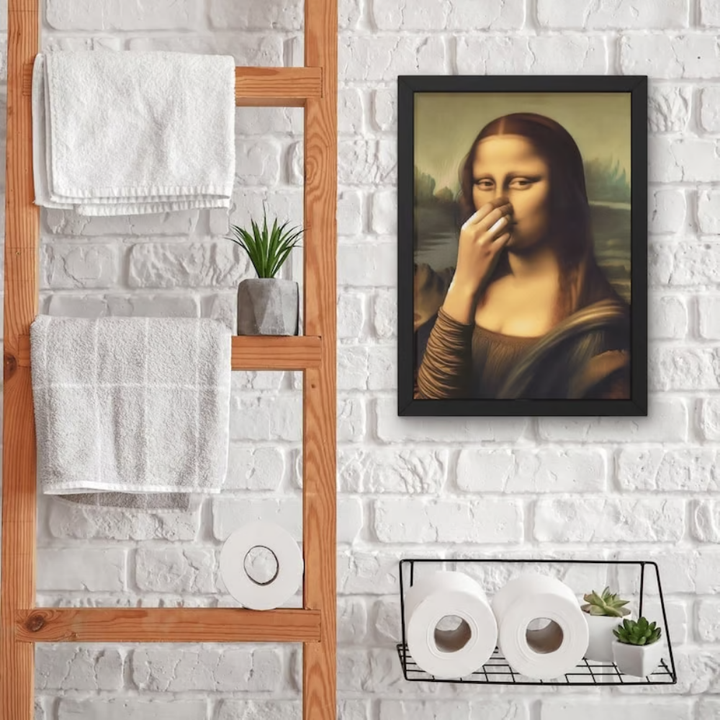 WinkArt - Poster Umoristico Mona Lisa con un Occhiolino