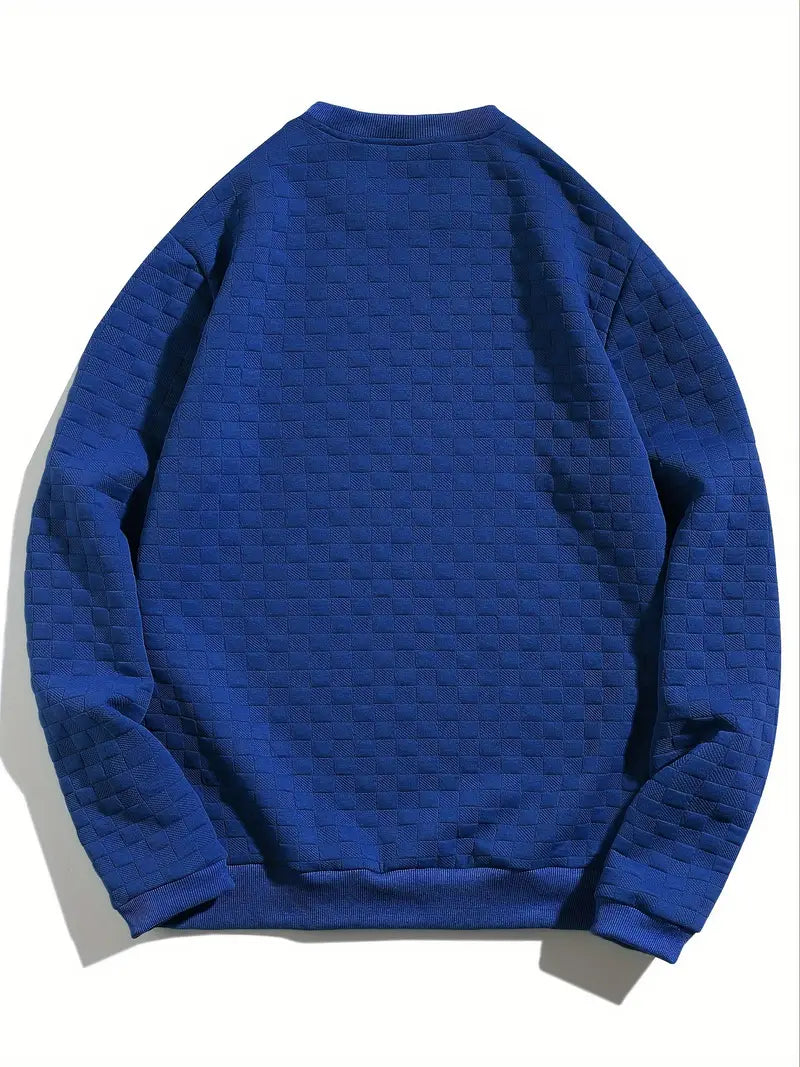 Stafford - Felpa Casual a Quadri Con Texture