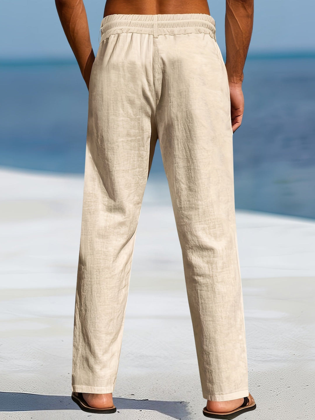 Aznar - Casual Lino Elastico Pantaloni