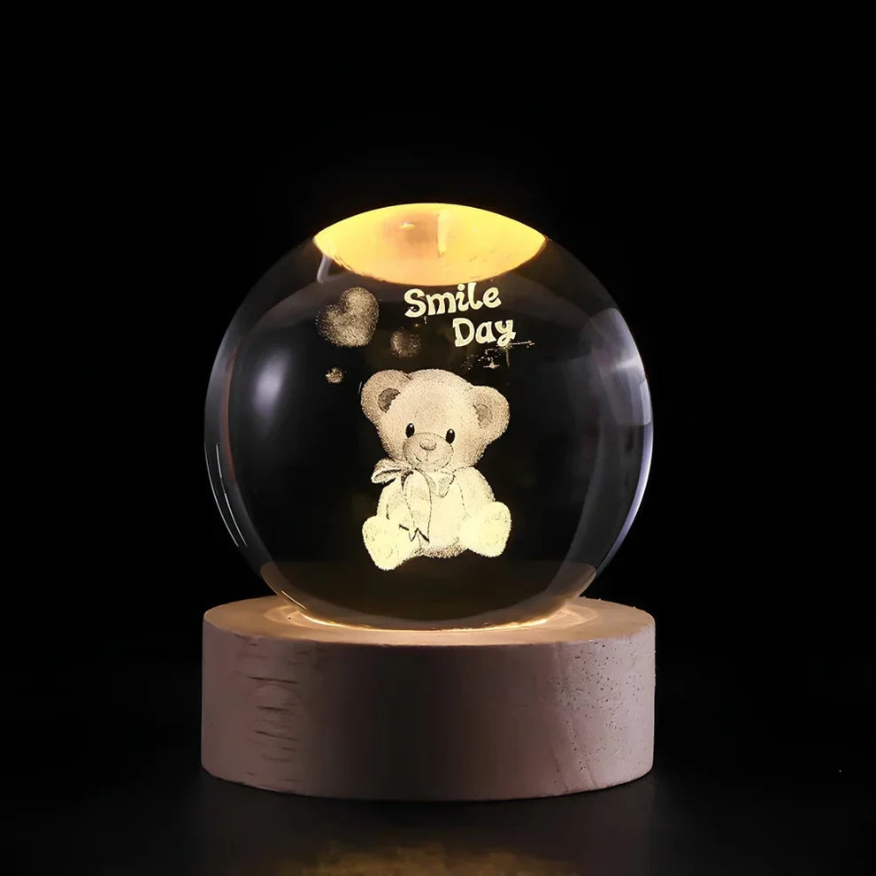 Glow Sphere – Lampada A Sfera Di Cristallo Luminosa