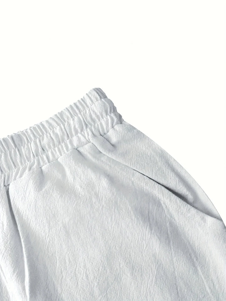 Callan - Pantaloncini Casual In Lino Con Tasca
