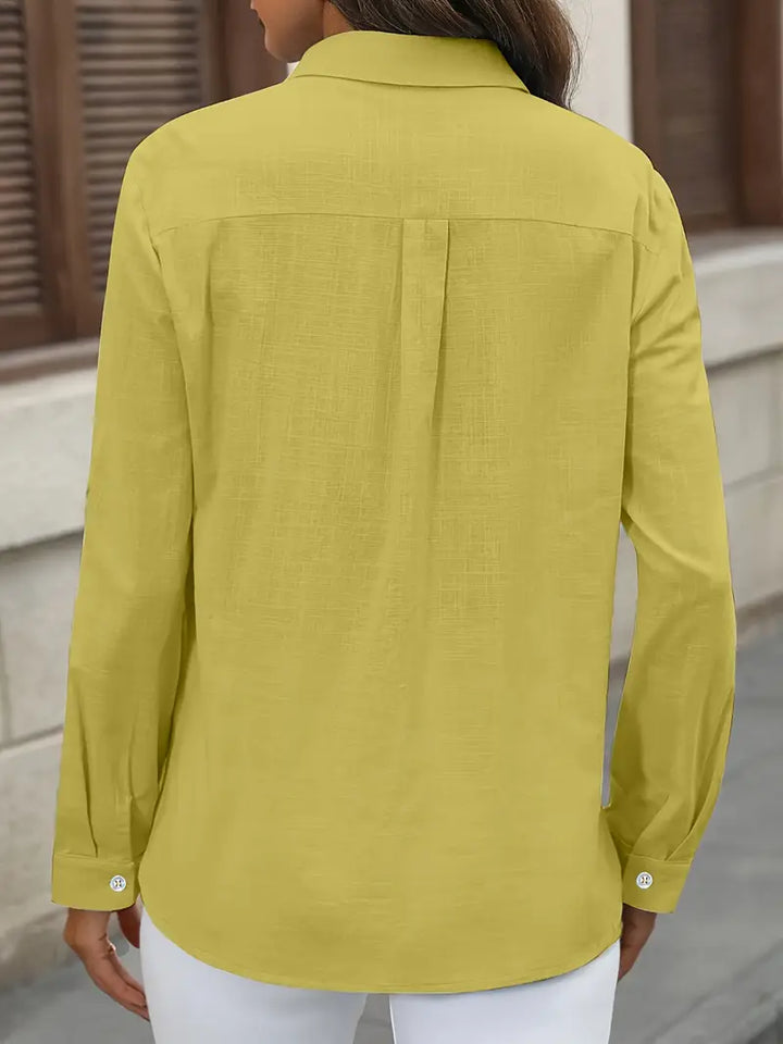 Athena - Camicia In Cotone Con Tasche Frontali