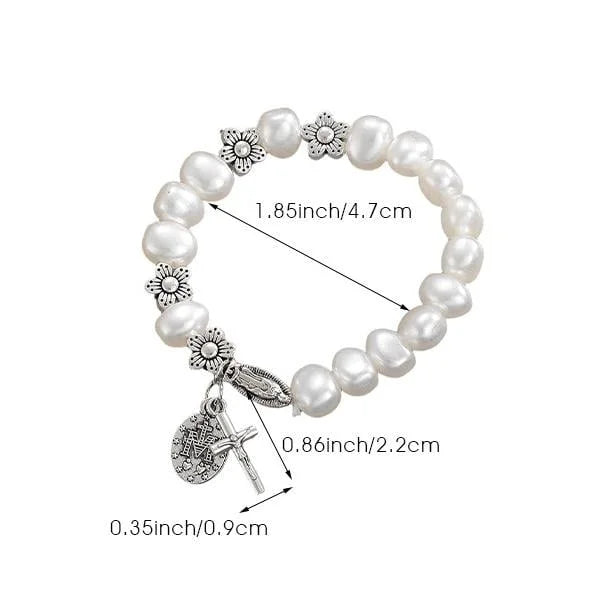 Ninetta - Bracciale con Margherita della Vergine Maria Serenity