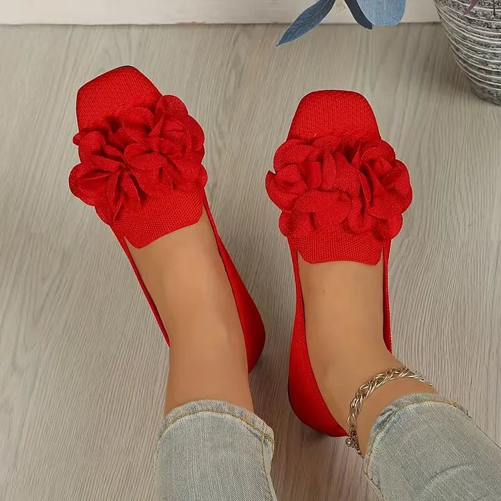Catriona - Mary Jane Con Tacco Basso Floreale