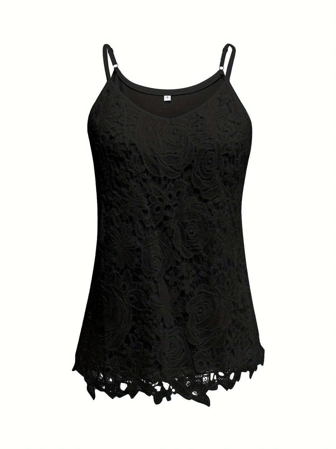 Juna - Elegante Top Senza Maniche In Pizzo Con Scollo a V