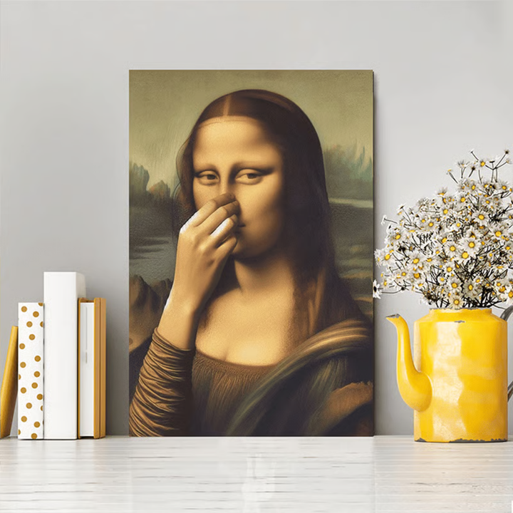 WinkArt - Poster Umoristico Mona Lisa con un Occhiolino