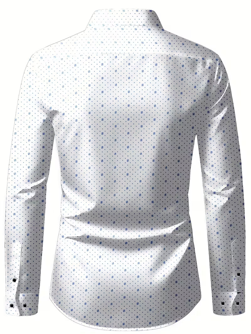 Spyros - Camicia a Maniche Lunghe Con Abbottonatura Frontale