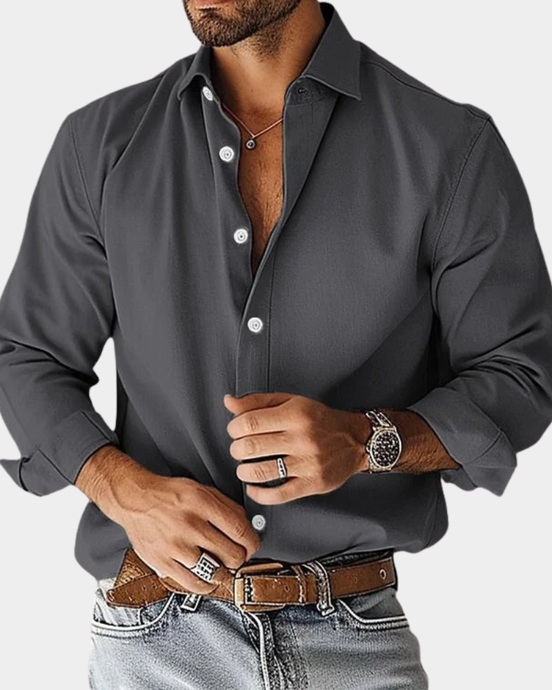 Pinchas - Camicia a Maniche Lunghe Con Bottoni