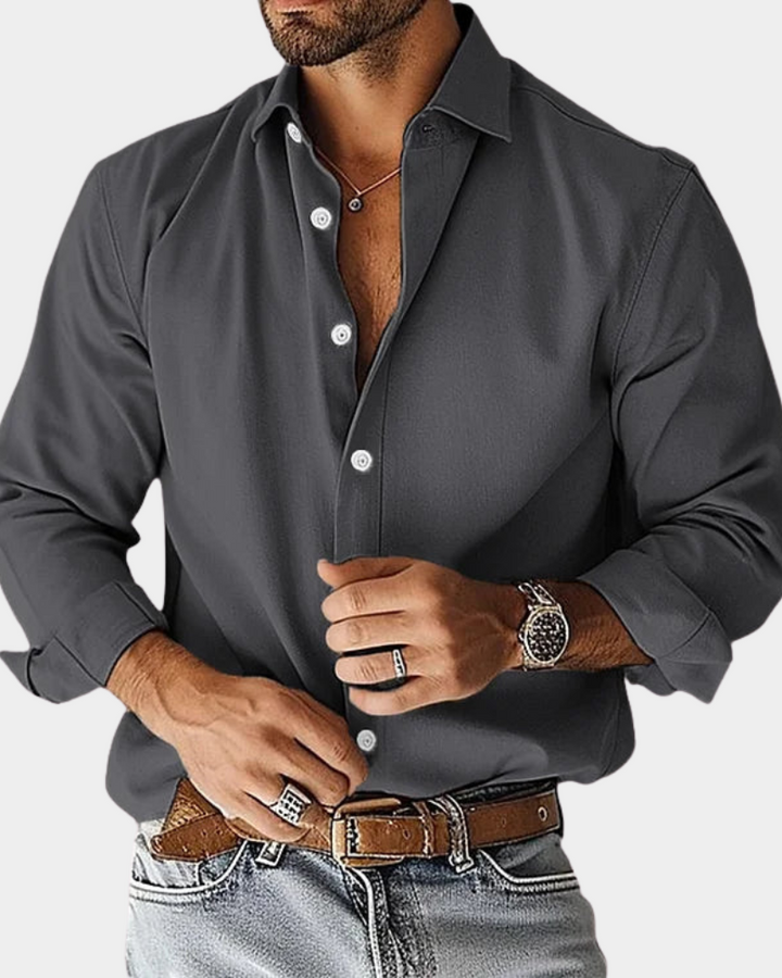 Pinchas - Camicia a Maniche Lunghe Con Bottoni