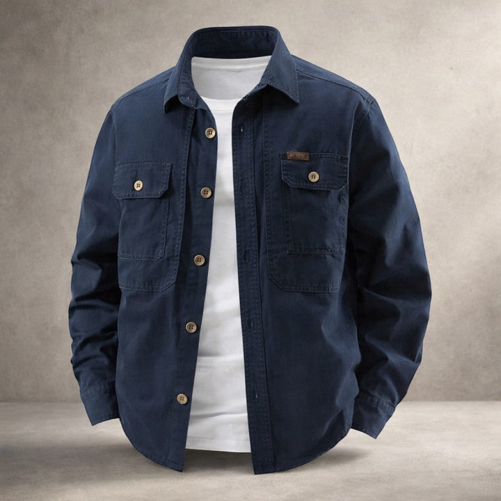 Prosper - Cotton Overshirt With Long Sleeve