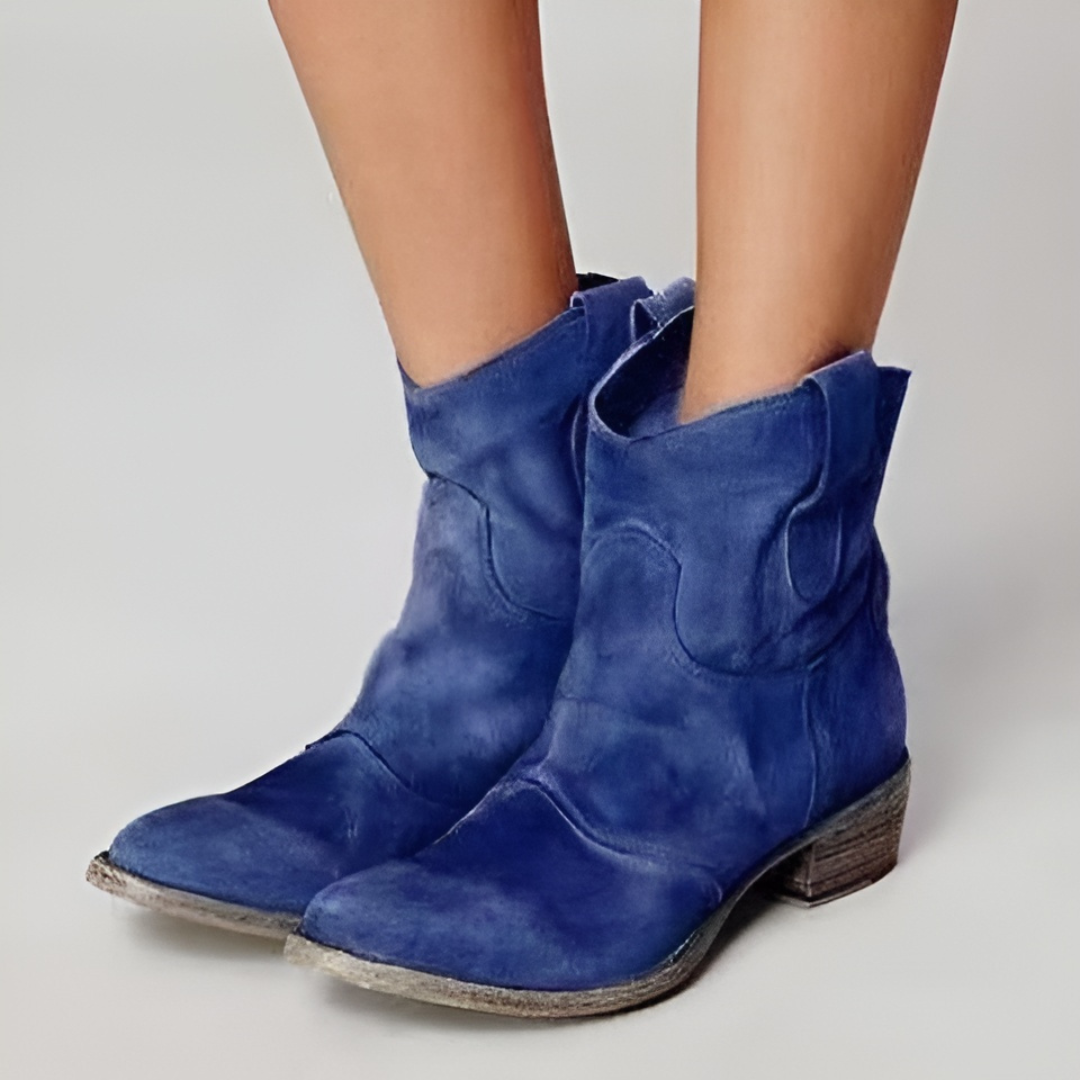 Noyara - Eleganti Stivaletti in Pelle Scamosciata