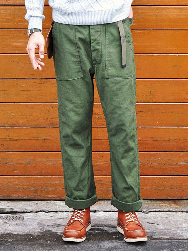 Matheos - Pantaloni Ispirati Allo Stile Militare OG-107