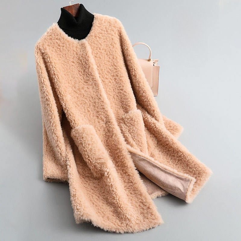 Tahliaa - Cappotto In Pile Teddy Con Tasche