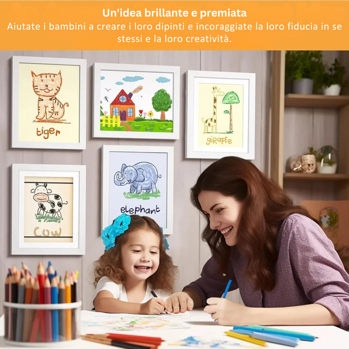 ArtKid - Cornice Magnetica Per Esposizione D'arte Per Bambini