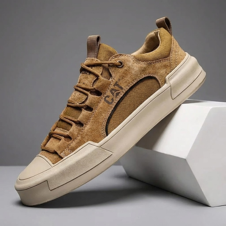 Atherton - Scarpe da Ginnastica Casual in Pelle Scamosciata Con Lacci