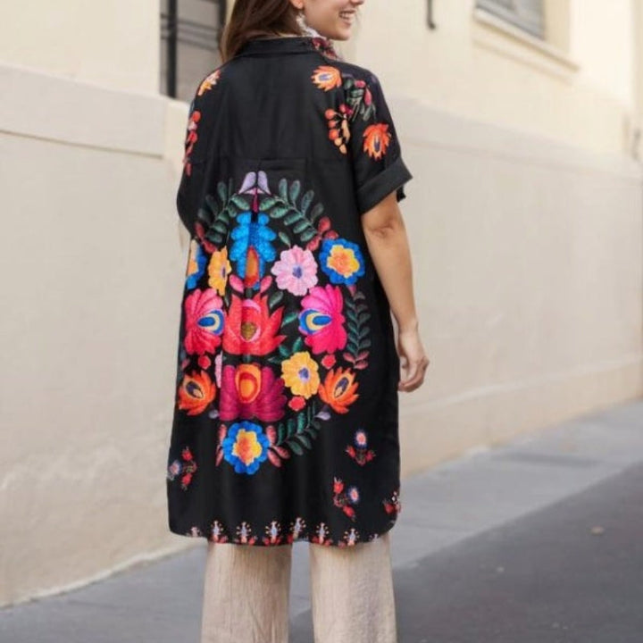 Rossella - Elegante Camicia Con Stampa Floreale