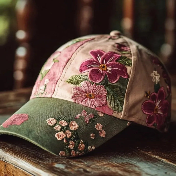 Virinia - Cappellino Con Ricamo Floreale