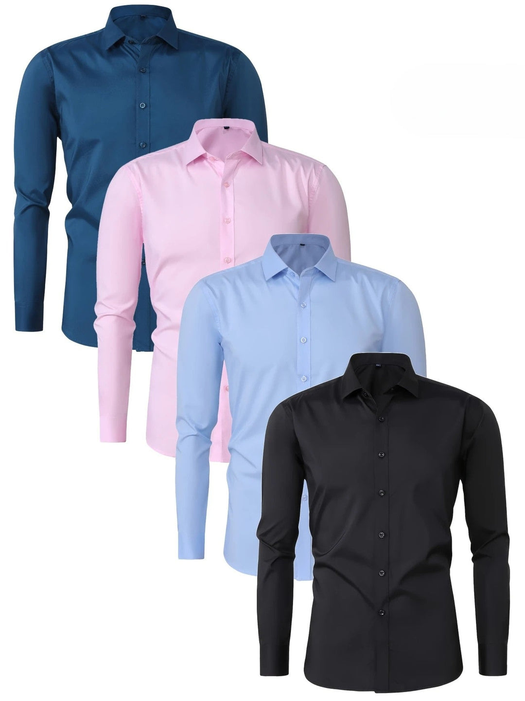 Byron - Elegante Camicia a Maniche Lunghe Con Bottoni